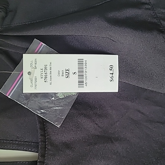 NWT WHBM black asymmetrical top size S - Picture 3 of 6